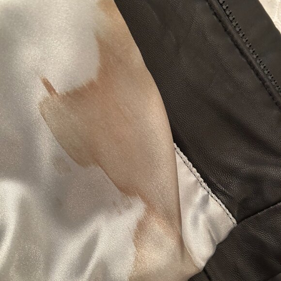 Steve Madden Black Leather Vintage Coat (Size S) - Picture 6 of 9